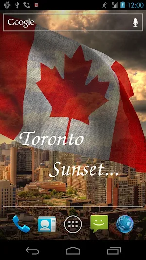 Canada Flag Live Wallpaper Screenshot 2