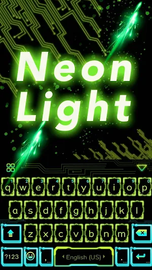 Neonlight Keyboard Theme Screenshot 1