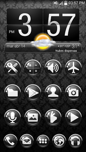 ICON PACK GLOSSY BLACK BUTTONS Screenshot 3