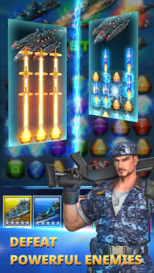 Warship Battle & Puzzles Screenshot 2