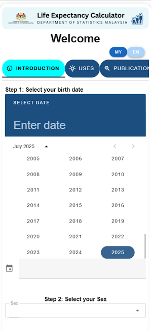 KALKULATOR JANGKA HAYAT Screenshot 3