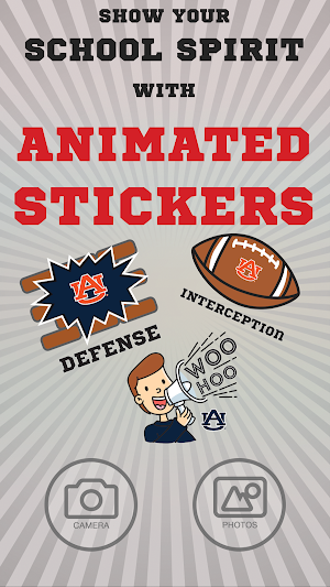 Auburn Tigers Animated Selfie Stickers Screenshot 0