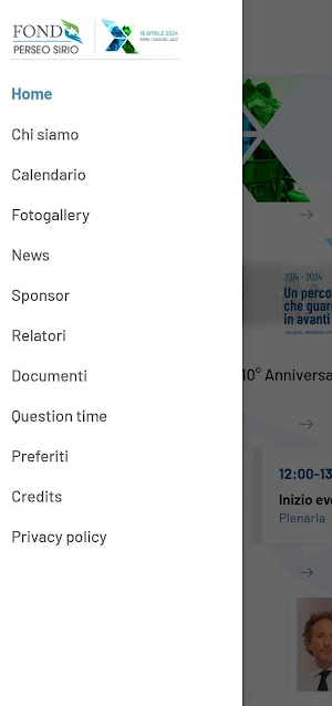 Fondo Perseo Sirio Eventi Screenshot 1