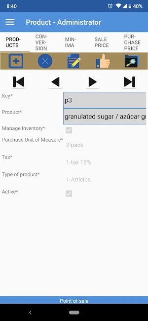 Point of Sale and Inventory (PVFETC-SIM) Screenshot 1