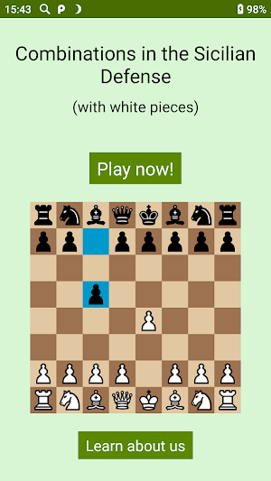 Combinations in the Sicilian Defense (free) Screenshot 0