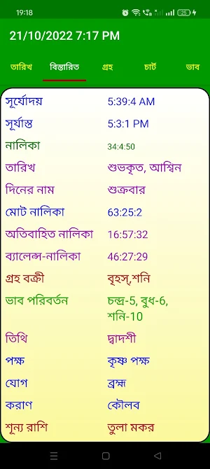 Bengali Astrology Horoscope Screenshot 3