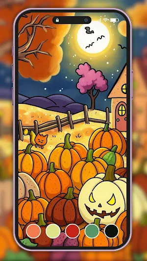 Halloween Coloring for Teens Screenshot 1