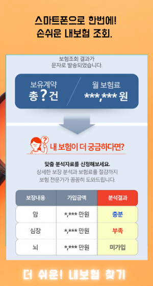 흩어진 내보험찾기 - 내보험찾아줌 내보험조회 내보험다보여 내보험다나와 가입보험조회 보장분석 Screenshot 2
