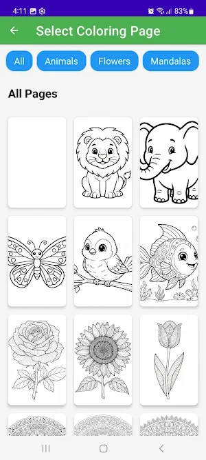 Advanced Coloring Book Screenshot 1