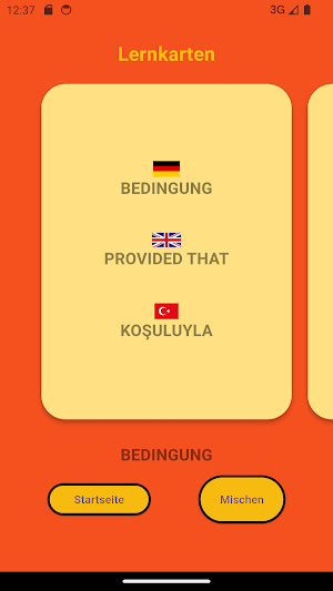 German Words Screenshot 1
