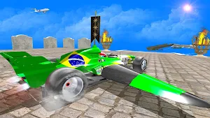 Real Formula Flying Car Stunts Screenshot 2
