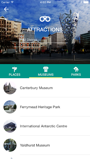 Christchurch Travel Guide Screenshot 1