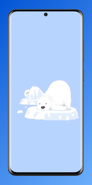 Kawaii Blue Wallpaper 4K Screenshot 1