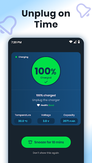 Full Battery 100% Alarm Screenshot 1