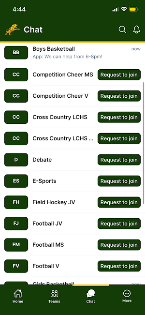 Louisa Lions Athletics Screenshot 2