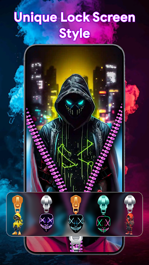 Zipper Lock Screen Screenshot 1