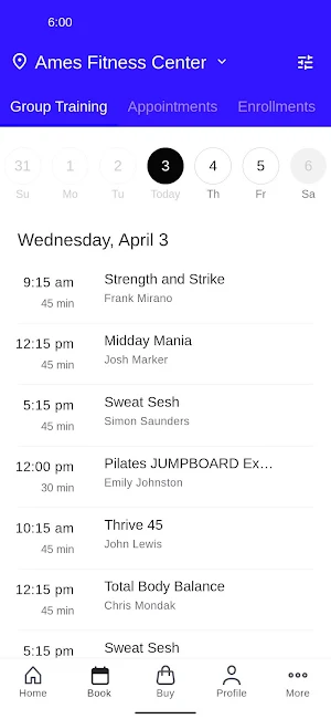 Ames Fitness Center Screenshot 1