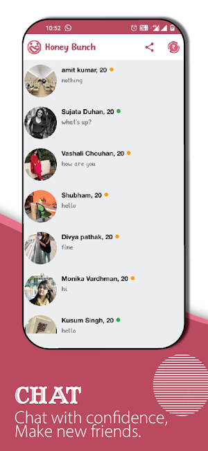 HoneyBunch-Chat, Meet & Dating Screenshot 3