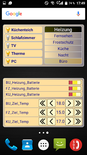 FHEMswitch Screenshot 0