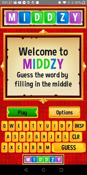 Middzy - Word Puzzle Game Screenshot 0
