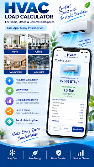 HVAC Load Calculator Screenshot 0