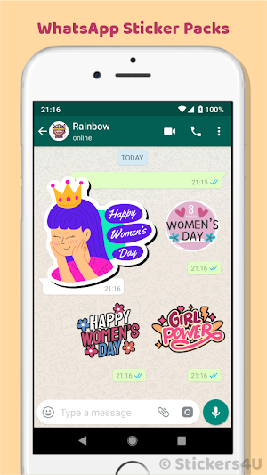 Women's Day Wishes Stickers v4 Screenshot 1