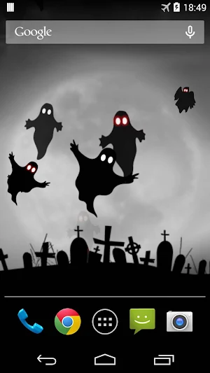 Halloween Ghost Live Wallpaper Screenshot 0