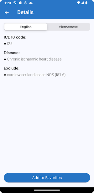 ICD10 Dictionary Screenshot 2
