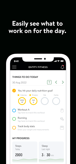 Entity Fitness Screenshot 1