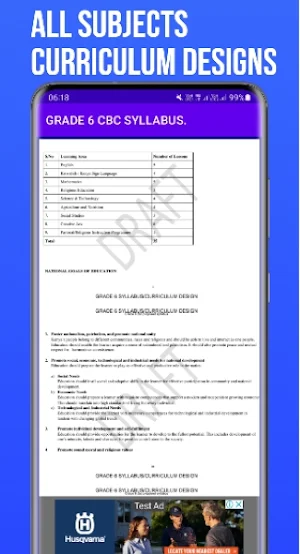 Grade 6 CBC Syllabus Guide Screenshot 2