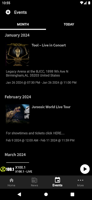 X 100.1 Screenshot 3