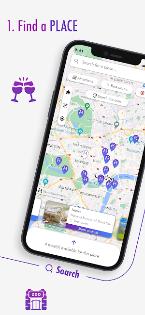 The Big Meet: Places & Friends Screenshot 1