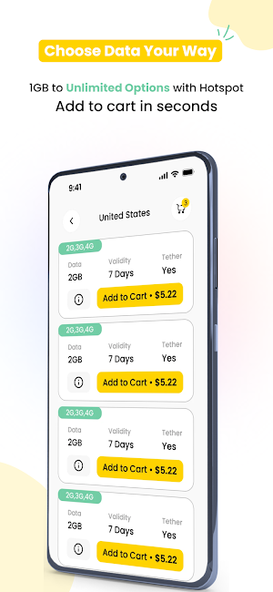 Yaalo eSIM: Buy Travel Data Screenshot 1