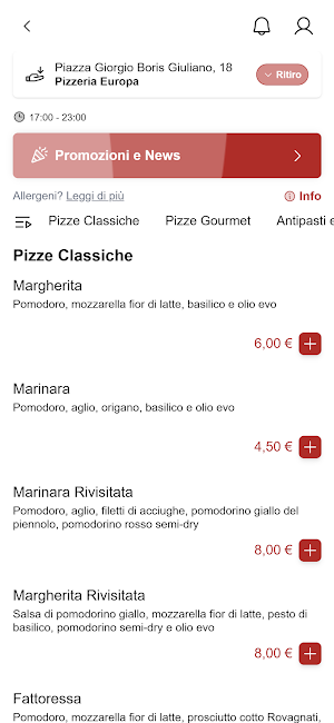 Pizzeria Europa Screenshot 1