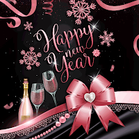 Black Pink New Year- Wallpaper