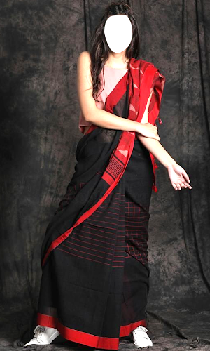 Women Cotton Saree Photo Suit Screenshot 0