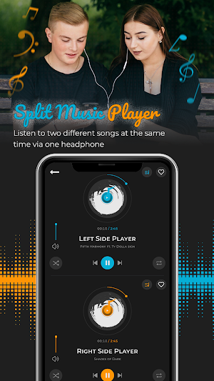 Split Music Player: Dual Audio Screenshot 0