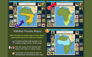 Animals of Africa - Montessori Geography for Kids Screenshot 3