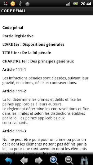 Lois et Règlements Français Screenshot 2