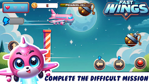 Jet Mission: Super Wings Game Screenshot 3