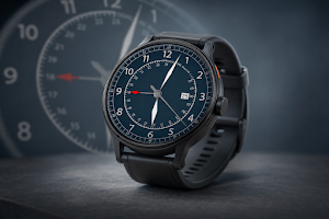 Aviator Dual Time Watch Face Screenshot 2