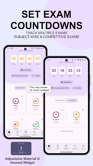 Exam Countdown & Study Planner Screenshot 0