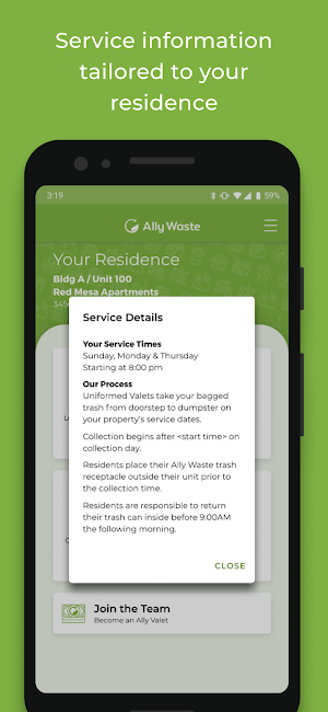 Ally Waste Resident Screenshot 2