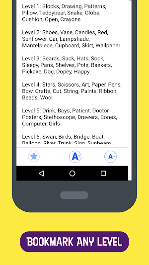 Answers for Wordalot Game Screenshot 1