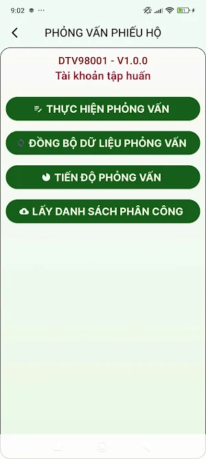 Thu thập phiếu hộ TĐTNTNN 2025 Screenshot 1