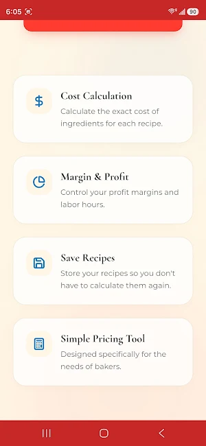 CakeNutz: Bakery Calculator Screenshot 1