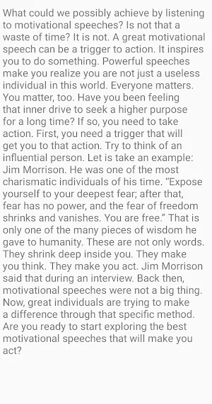 Best Motivational Speeches Screenshot 1