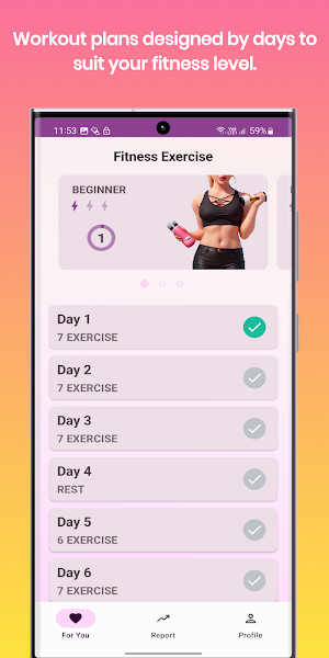 Fitness Women Workout Screenshot 0
