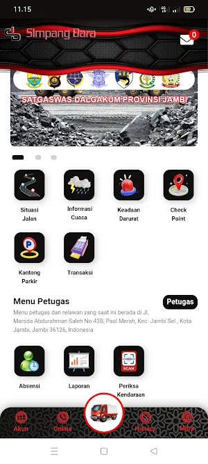 Simpang Bara Mobile Screenshot 1