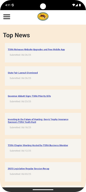 Texas State Rifle Assoc Screenshot 1